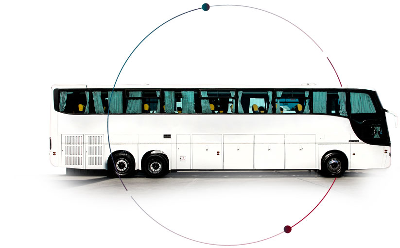 Charters corporativos, alquiler de bus para traslados empresariales y turismo.